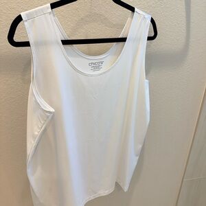 Chico's Classic White Tank Top. Size 4.